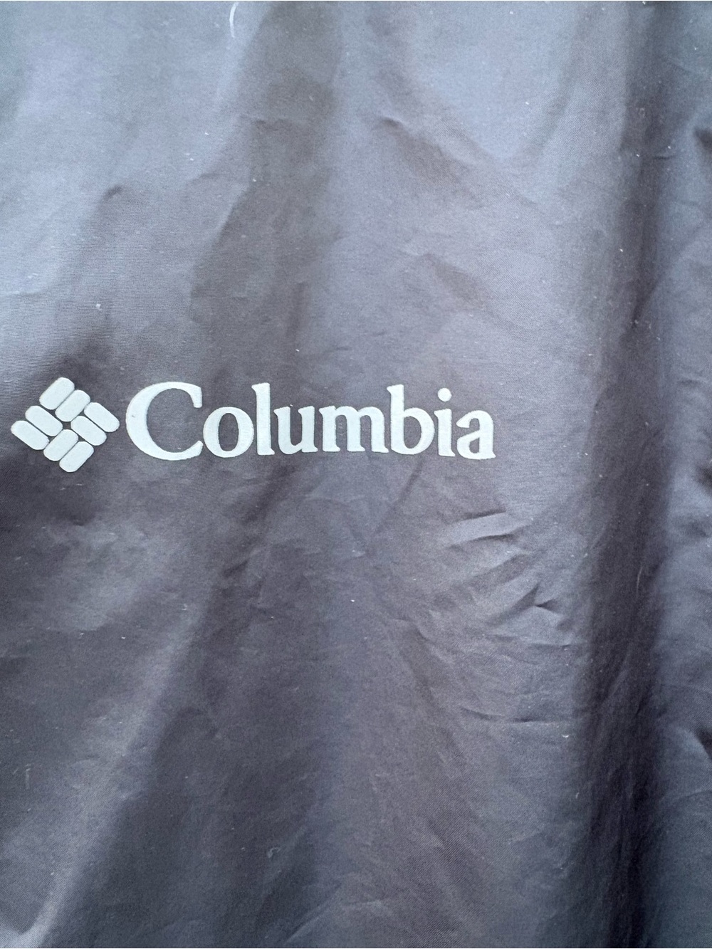 Columbia Center Ridge Windbreaker Hooded Jacket Men's Medium Black XM0287 Light - Picture 2 of 9
